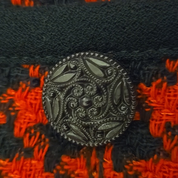 Alfred Dunner Blazer Woman's Size 10 Houndstooth Red and Black - Picture 5 of 12